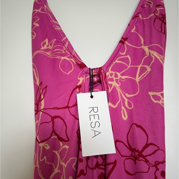 NWT RESA Sophia MIDI in Azalea Pink with floral design XS - Picture 4 of 8